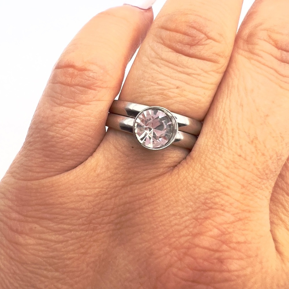 Stainless steel double ring